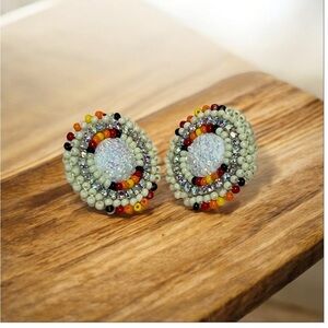 Handmade beaded Native Jewelry Earrings